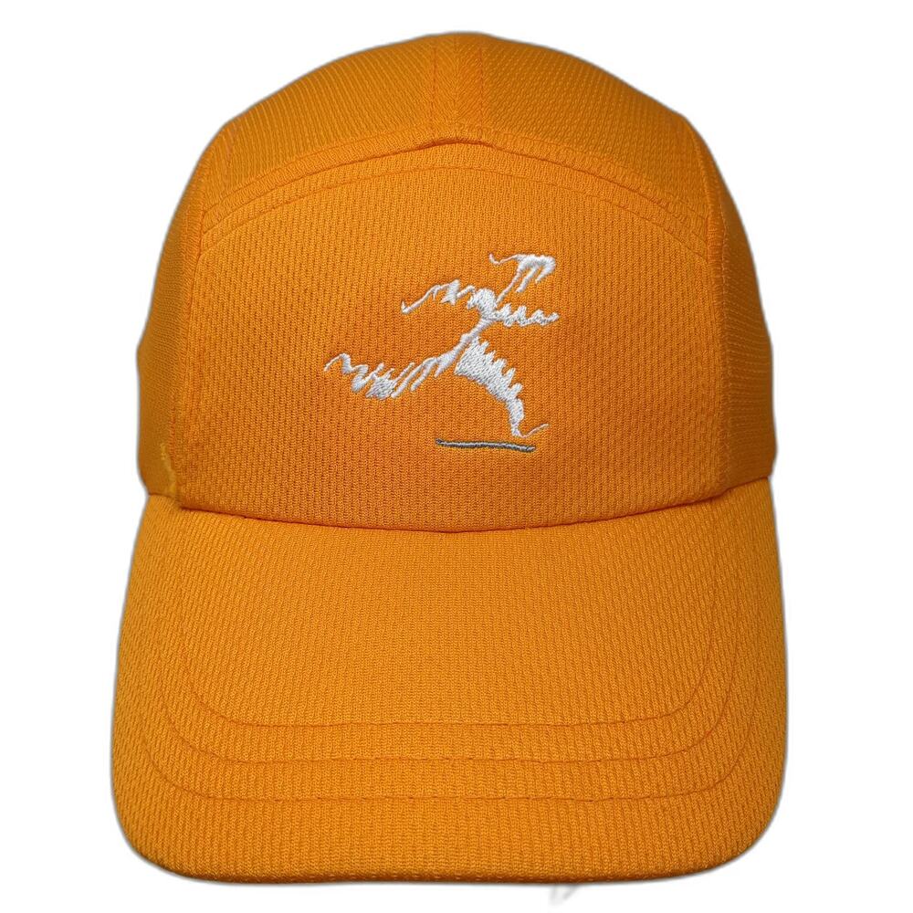 Headsweats 5 Panel Orange One Size Hat Strapback Shu's Idaho Running Co Running